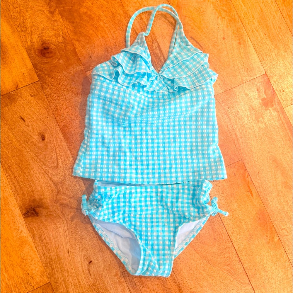 Tommy Bahama Blue and White Gingham Bikini